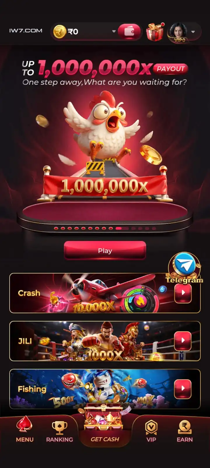 365in Game mobile gaming categories and account access