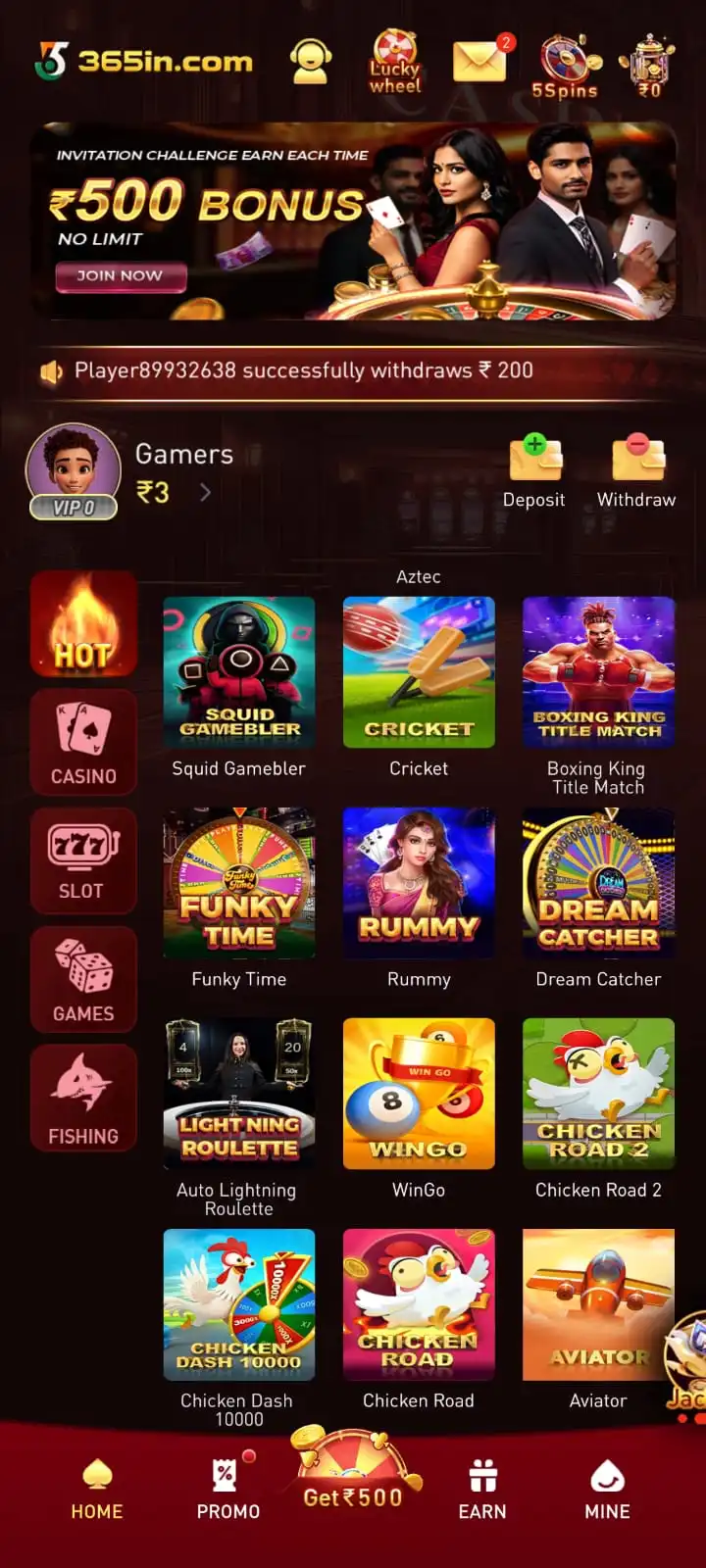 365IN Gameplay